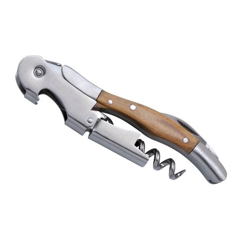 Tire-bouchon Sommelier Double Levier Bois d'Olivier - Coffret Cadeau