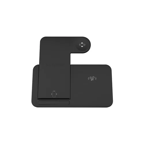 Chargeur Sans Fil 3-en-1 Pliable en ABS Recyclé Personnalisable