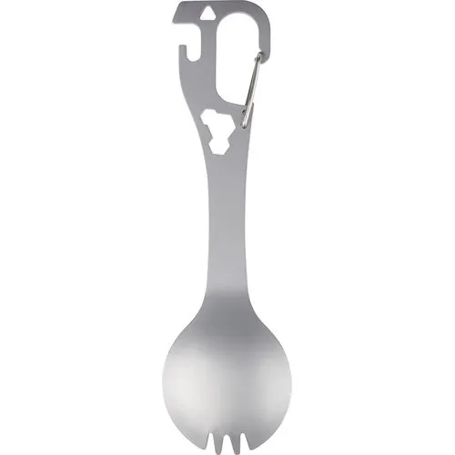 Cuillère-fourchette multifonction en inox avec outils intégrés