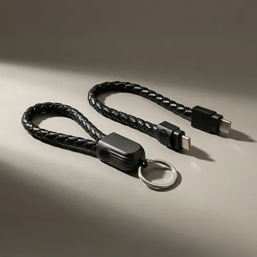 Câble de Charge Type-C avec Porte-Clés Personnalisable