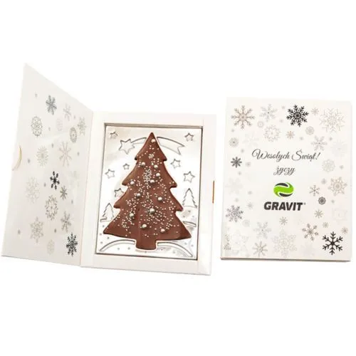 Arbre de noël décoré en carton