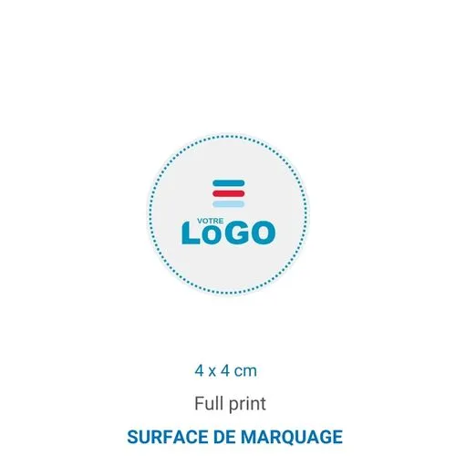 Sticker MAT repositionnable ROND/CARRE blanc (INT/EXT) - Blanc Carré 10cm
