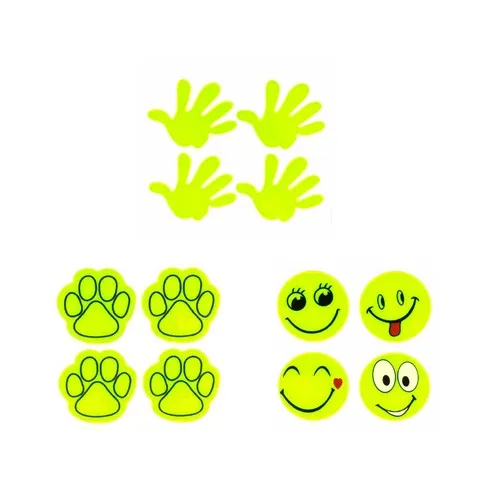 Set de 4 Autocollants Fluorescents Personnalisables pour Enfants