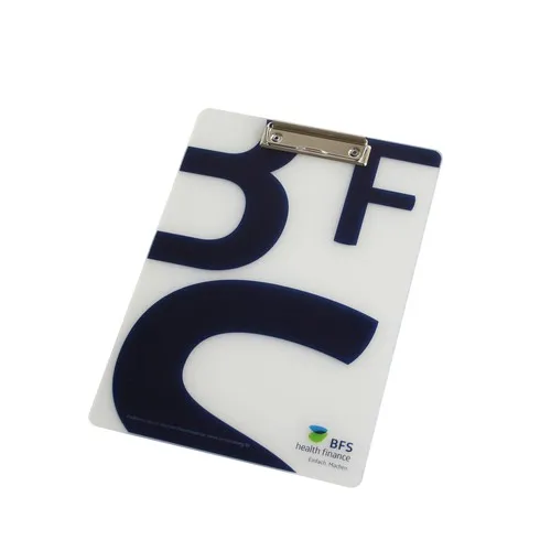 Écritoire A4 Recyclé 1mm avec Pince et Élastique - Personnalisable