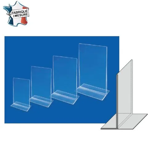 Chevalet plexi en T