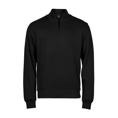 Ribbed Interlock Half Zip