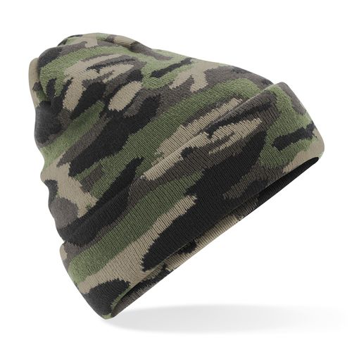 Bonnet à Revers Camouflage Personnalisable - 100% Acrylique