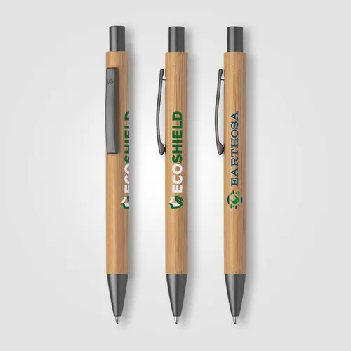 Stylo Bille Bambou Personnalisable - Finition Gunmetal