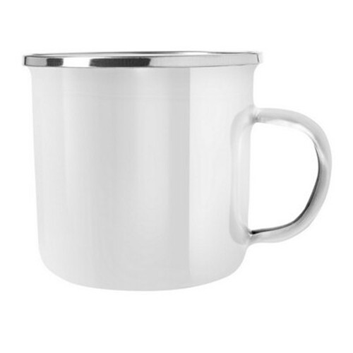 Mug Émaillé Personnalisable 360 ml - Style Vintage Authentique