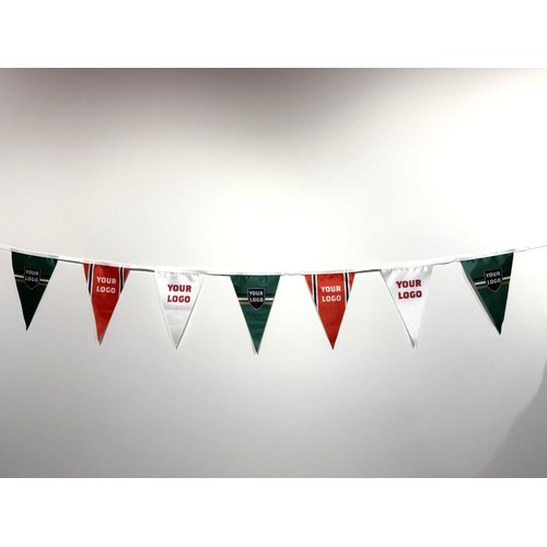 Guirlande de drapeaux personnalisée - Impression sérigraphie