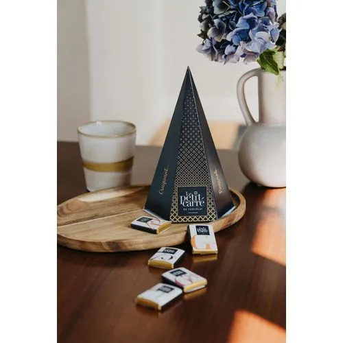 Pyramide Chocolat Personnalisée 15 Carrés - Cadeau d'Entreprise