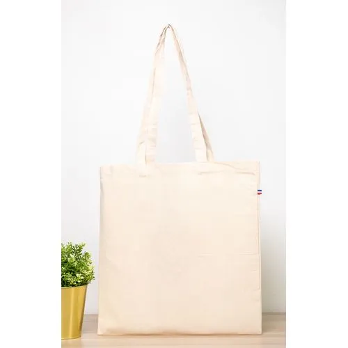 Sac Coton Naturel Anses Longues - Fabrication Française