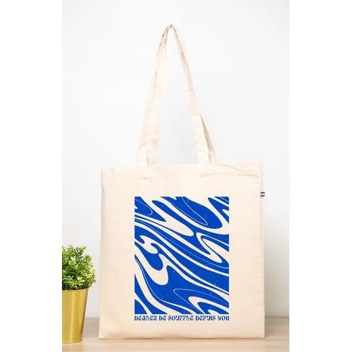 Sac Coton Naturel Anses Longues - Fabrication Française