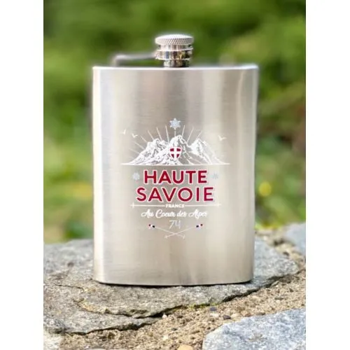 Flasque personnalisable 236 ml en acier inoxydable - Cadeau d'entreprise