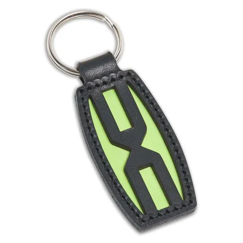 Porte-clés Bicolore PVC et Métal Personnalisable par Laser