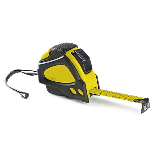 Mètre-ruban 5m personnalisable avec crochet magnétique et clip ceinture