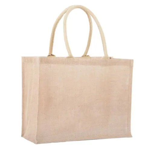 Cabas Jute Naturelle Personnalisable - Sac Shopping Écologique