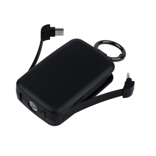 Power Bank Porte-clés 4.000mAh Noir