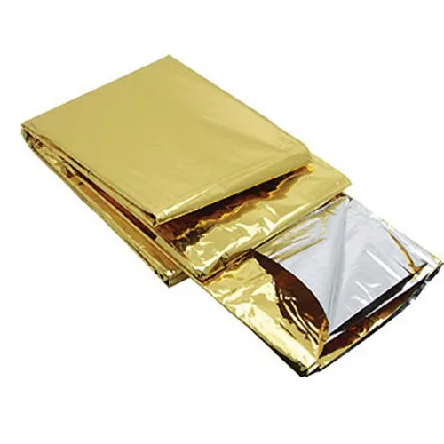 Couverture de survie personnalisable - Protection thermique double face