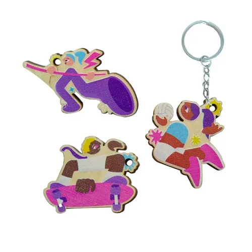 Porte-clés en bois personnalisable - Fabrication européenne