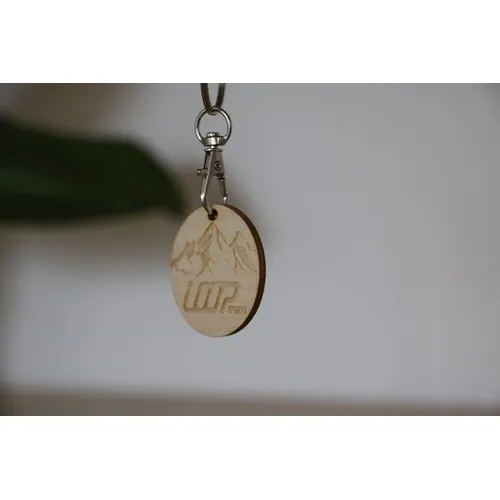 Porte-clés en peuplier français personnalisable - Fabrication solidaire