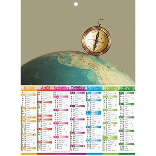 Calendrier Souple Personnalisé - Format Poche à A3