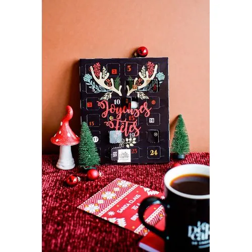 Calendrier de l'Avent Billes Chocolat Bio Personnalisable 16x19cm