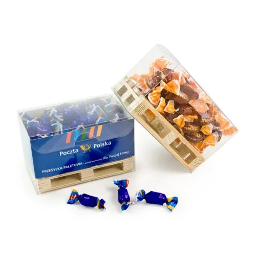 Friandises sur une palette