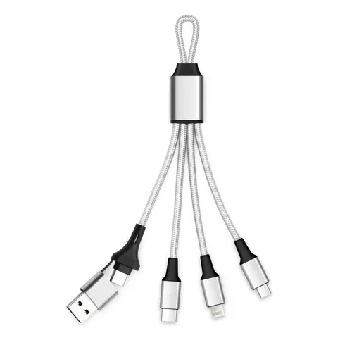 Câble de charge 5 en 1 Mini CM--5088 Rouge