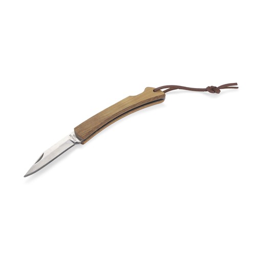 Couteau Pliant Personnalisable à Poignée Bois - Cadeau d'Entreprise