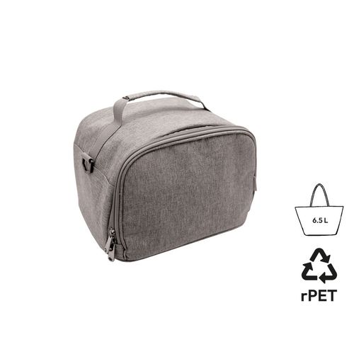 Sac isotherme lunch personnalisable en RPET recyclé gris chiné