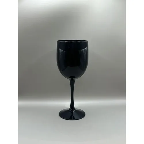 Verre à Vin Noir Incassable 38cl PETG - Réutilisable