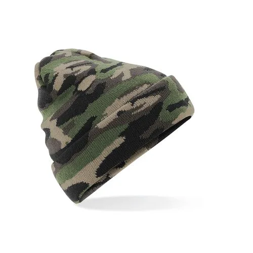 Bonnet à Revers Camouflage Personnalisable - Soft-Touch Acrylique