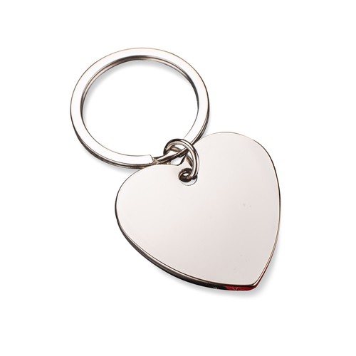 Porte-clés Cœur en Métal Personnalisable - Cadeau Publicitaire