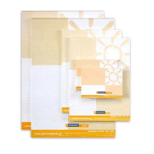 Blocs-notes personnalisés A4, A5, A6, A7 – Carnets mémo publicitaires