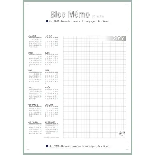 BLOC MEMO