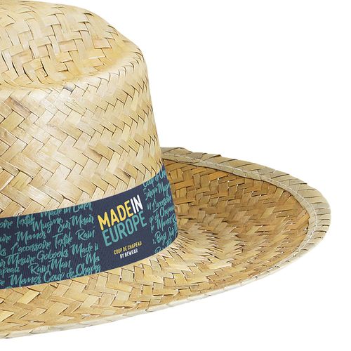 Chapeau en paille dorée personnalisable HAVANA - Design exclusif