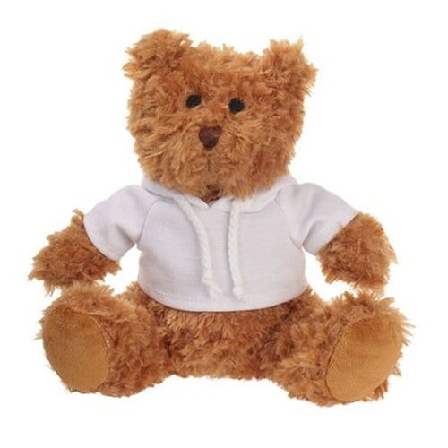 Ours en Peluche Personnalisable avec Pull Sérigraphié - 21 cm