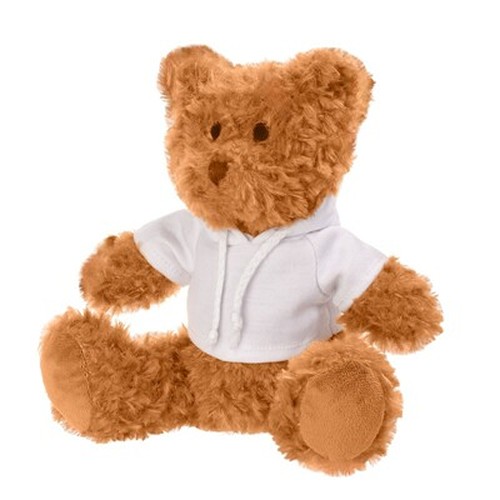 Ours en Peluche Personnalisable avec Pull Sérigraphié - 21 cm