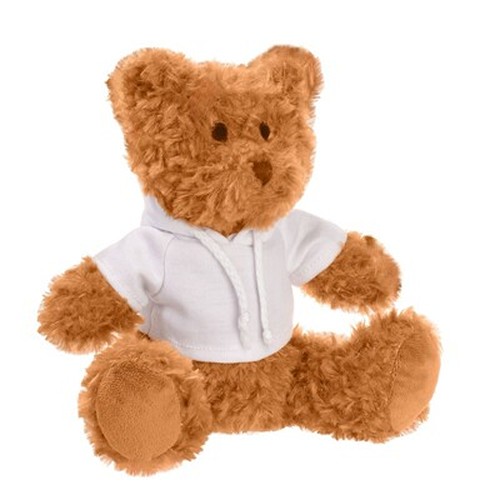 Ours en Peluche Personnalisable avec Pull Sérigraphié - 21 cm