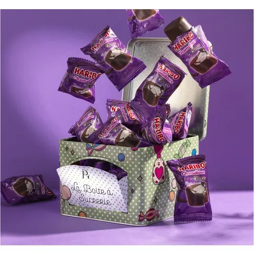 Boite distributrice Chamallow Choco Haribo