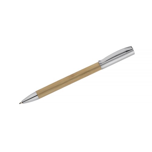 Stylo Bille Bambou Personnalisable - Finition Argentée Premium