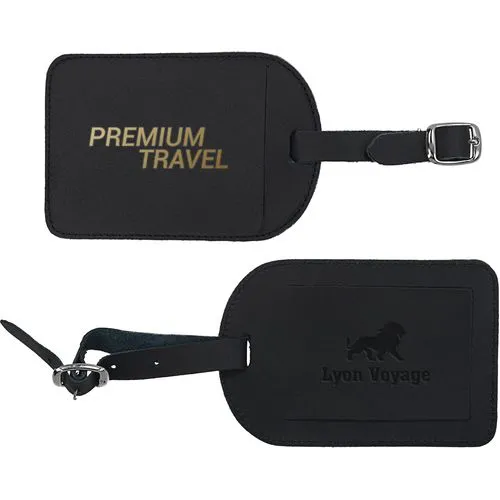 ÉTIQUETTE À BAGAGE SIMILICUIR- MADE IN FRANCE