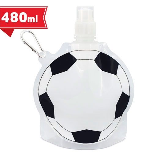 Gourde Pliable Ballon de Football 480ml Personnalisable