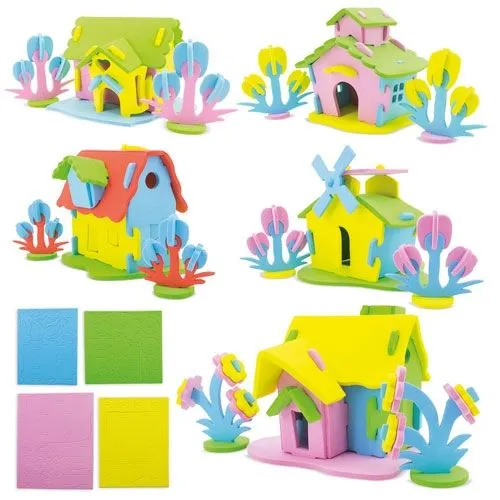 SET DE 5 PUZZLES EN BOIS NATUREL "JUNIOR"