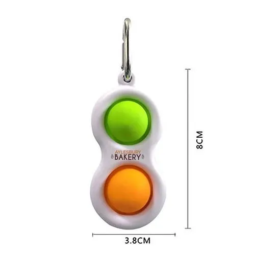Porte-clés Pop It Fidget Personnalisable - Anti-Stress Publicitaire