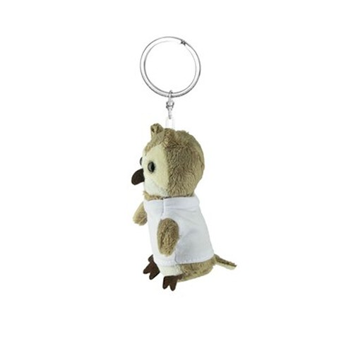Peluche Hibou Porte-Clés avec T-Shirt Personnalisable