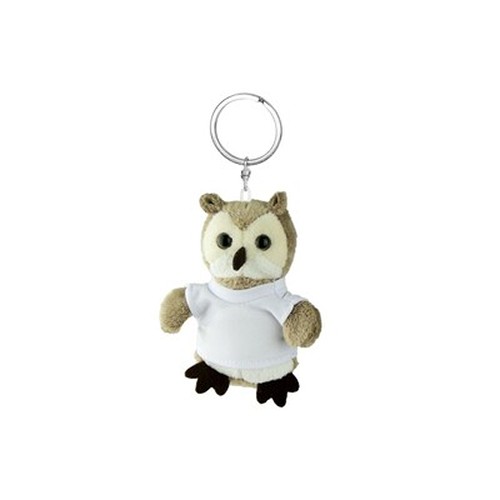 Peluche Hibou Porte-Clés avec T-Shirt Personnalisable
