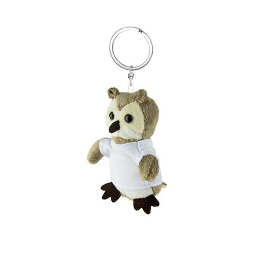 Peluche Hibou Porte-Clés avec T-Shirt Personnalisable