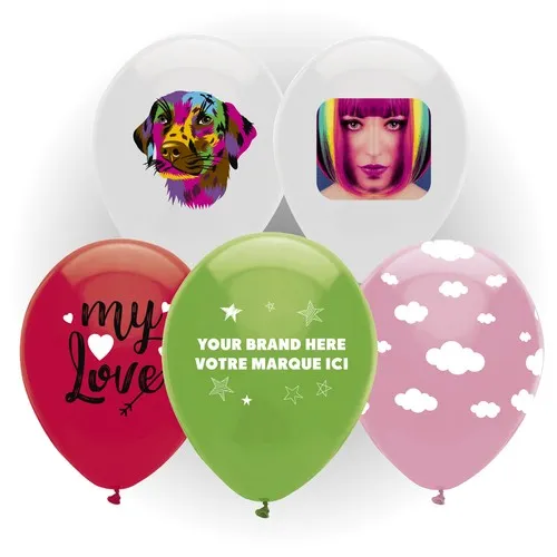 Ballons Publicitaires 33 cm Personnalisés - Latex Biodégradable